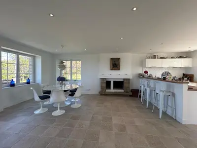Cuisine ou kitchenette dans l'établissement Magic location on the sea in Brittany