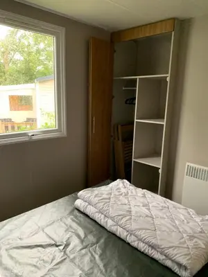 Un ou plusieurs lits dans un hébergement de l'établissement Mobil home 4 personnes