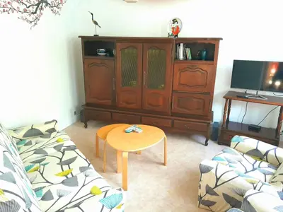 Télévision ou salle de divertissement dans l'établissement Maison sur la Presqu'île de Plougastel