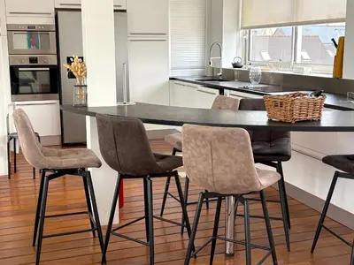 Cuisine ou kitchenette dans l'établissement Villa Santec