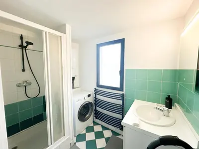 Salle de bains dans l'établissement Le Balcon Brestois