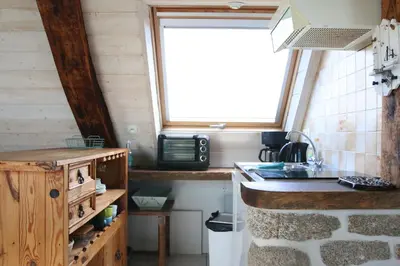Cuisine ou kitchenette dans l'établissement Domaine De Kéryel