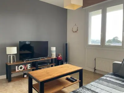 Télévision ou salle de divertissement dans l'établissement Appartement cosy et calme au cœur de Landerneau