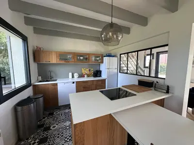 Cuisine ou kitchenette dans l'établissement Ty Ar Mammig