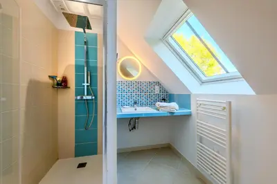 Salle de bains dans l'établissement Kergus - A 15 min de Morlaix
