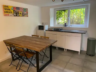 Plan de l'établissement Rez de jardin 2 chambres 5 places