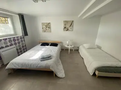 Plan de l'établissement Rez de jardin 2 chambres 5 places