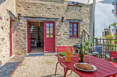 Balcon ou terrasse dans l'établissement Domaine de Linguinou