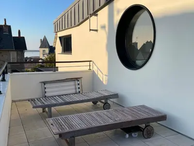 Balcon ou terrasse dans l'établissement Résidence Beauséjour