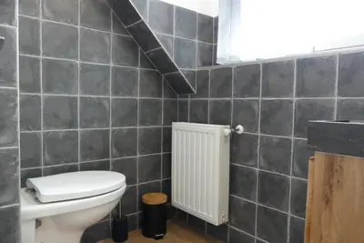 Salle de bains dans l'établissement Sur La Route Des Myrtilles