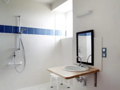 Salle de bains dans l'établissement Gîte Les Pingouins de l'Aber