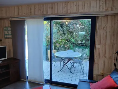 Jardin de l'établissement Maison de bord de mer - Finistère Sud - jardin clos