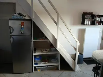Cuisine ou kitchenette dans l'établissement Maison de bord de mer - Finistère Sud - jardin clos