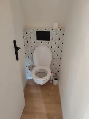 Salle de bains dans l'établissement Roz al lenn