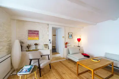 Coin salon dans l'établissement Ty Beg-Hir - 10min à pied du Port