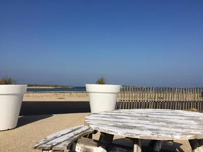 Vue générale sur la mer ou vue sur la mer prise depuis la maison de vacances