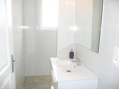 Salle de bains dans l'établissement Apartment in Lilia near Kastell Ac