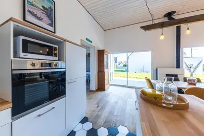 Cuisine ou kitchenette dans l'établissement Ti Koad Ar Mor à 200m de la mer