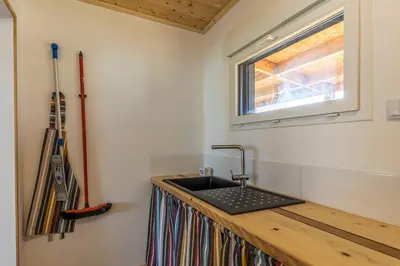 Cuisine ou kitchenette dans l'établissement Ti Koad Ar Mor à 200m de la mer