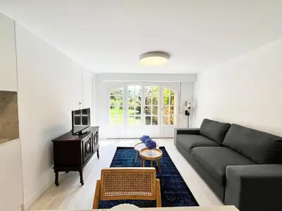 Coin salon dans l'établissement Dreamy holiday home with garden