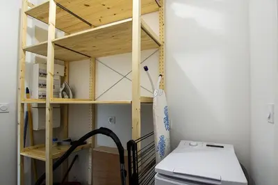 Un ou plusieurs lits superposés dans un hébergement de l'établissement Appartement Neuf - Port de l'AberWrac'h -