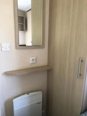 Salle de bains dans l'établissement Mobilhome spacieux et calme