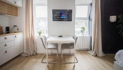 Télévision ou salle de divertissement dans l'établissement Superbe studio en hypercentre