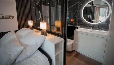 Salle de bains dans l'établissement Superbe studio en hypercentre