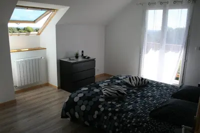 Un ou plusieurs lits dans un hébergement de l'établissement Villa St éloy