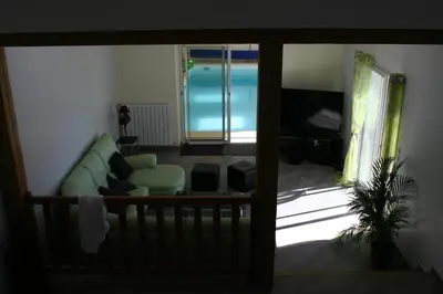 Coin salon dans l'établissement Villa St éloy