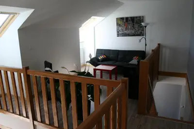 Coin salon dans l'établissement Villa St éloy