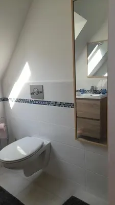 Salle de bains dans l'établissement Maison An Ty Göal