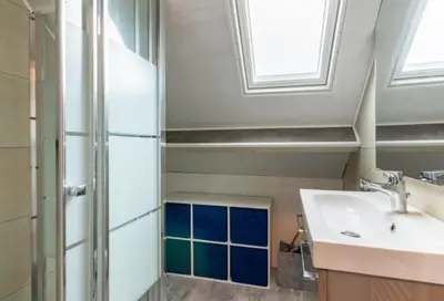 Salle de bains dans l'établissement Ty Ker Lannig