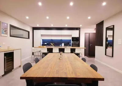 Cuisine ou kitchenette dans l'établissement Villa Ty Billou