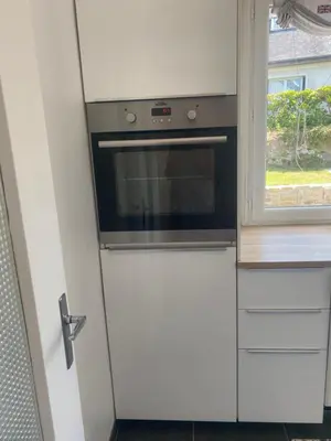 Cuisine ou kitchenette dans l'établissement Maison Plouguerneau St Michel