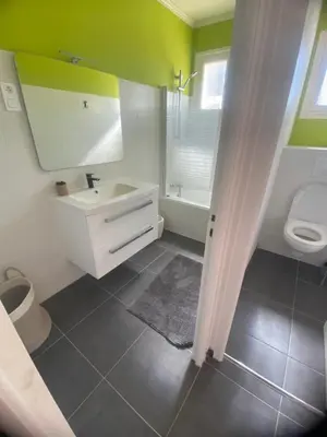 Salle de bains dans l'établissement Maison Plouguerneau St Michel