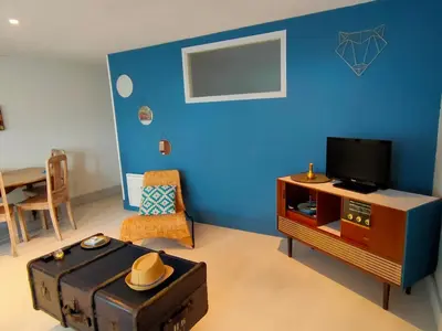 Télévision ou salle de divertissement dans l'établissement Logement de Charme en centre ville