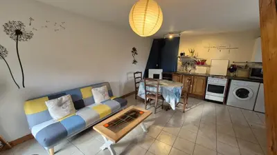 Cuisine ou kitchenette dans l'établissement Les gîtes de la salamandre