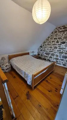 Un ou plusieurs lits dans un hébergement de l'établissement Les gîtes de la salamandre