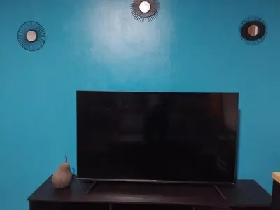 Télévision ou salle de divertissement dans l'établissement Appartement BREST tout confort avec internet et TV dans la chambre et le salon