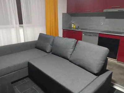 Coin salon dans l'établissement Appartement BREST tout confort avec internet et TV dans la chambre et le salon