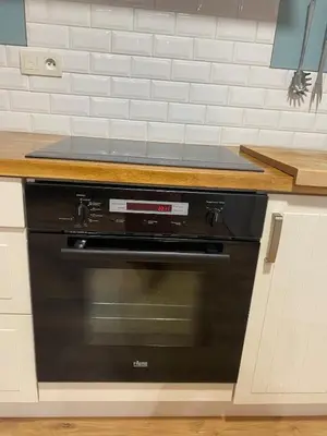 Cuisine ou kitchenette dans l'établissement Le calme proche mer