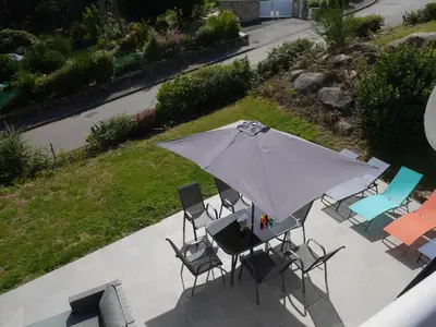 Jardin de l'établissement Holiday home with partial sea view, Douarnenez