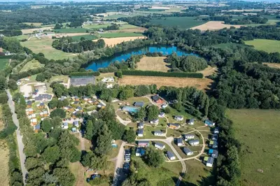 Paysage naturel près de le camping