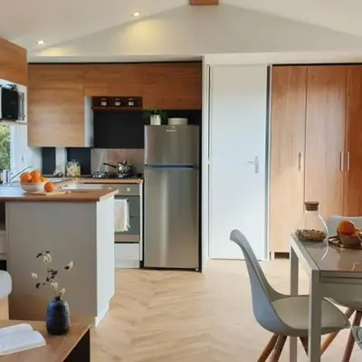 Mobil-home 8 personnes camping PONT AVEN - WIFI GARANTIE-grande terrasse-lave linge