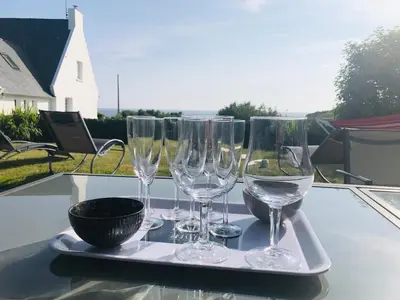 Boissons dans l'établissement Complètement à l'ouest face à la mer