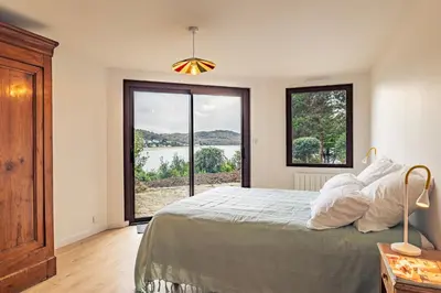 Un ou plusieurs lits dans un hébergement de l'établissement Villa de Kerizella