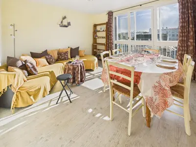 Coin salon dans l'établissement Plein centre - Appartement pour 6 personnes