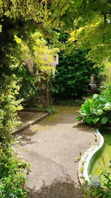 Jardin de l'établissement Le gîte de Keranscoët en bord de mer