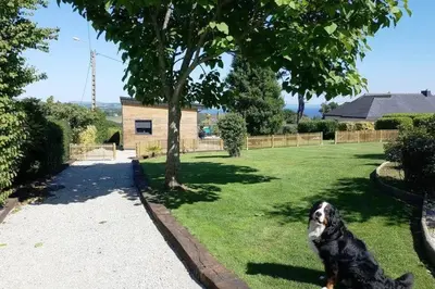 Jardin de l'établissement Gîte magnifique vue mer